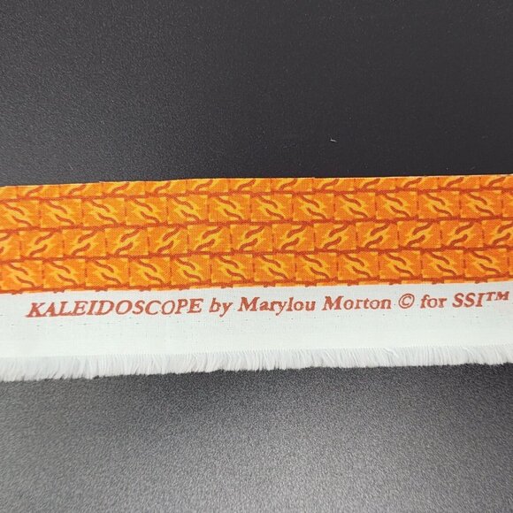 Quilting Craft Fabric Orange Geometric Fall Autumn Kaleidoscope Fat Quarter - Picture 5 of 5